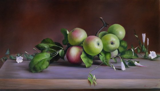 "Still life with apples"