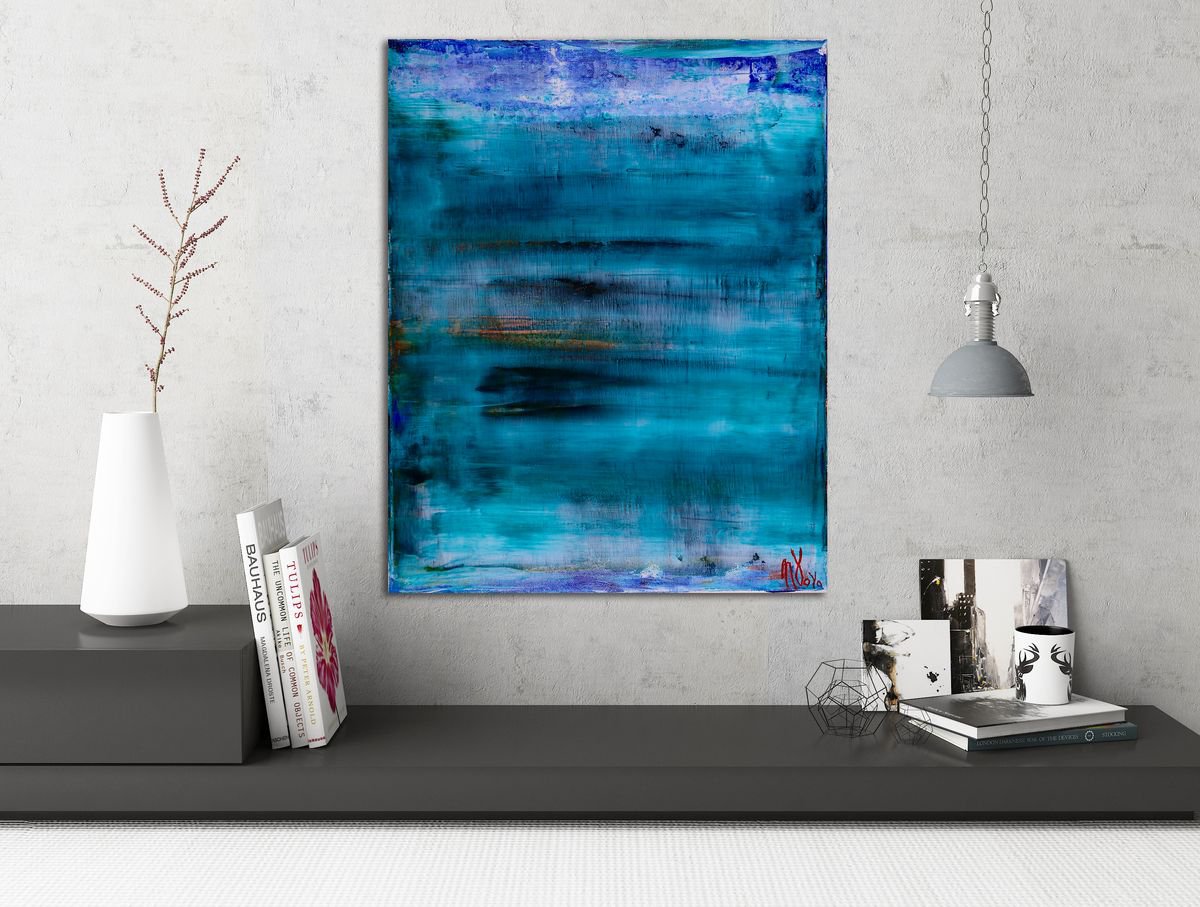 Deep Ocean - 41 X 51 Cm - Nestor Toro - Los Angeles By Nestor Toro, 16 X 20, Artwork For Sale On Artfinder