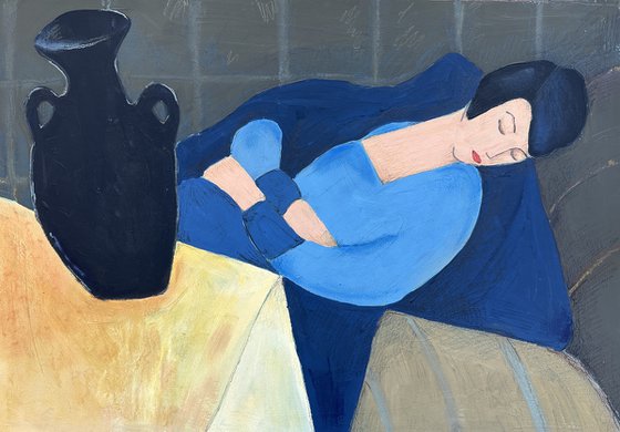 Sleeping woman