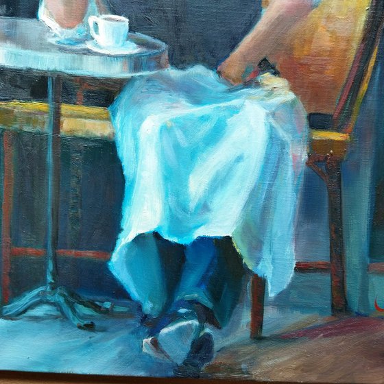Waiter's Quiet Moment
