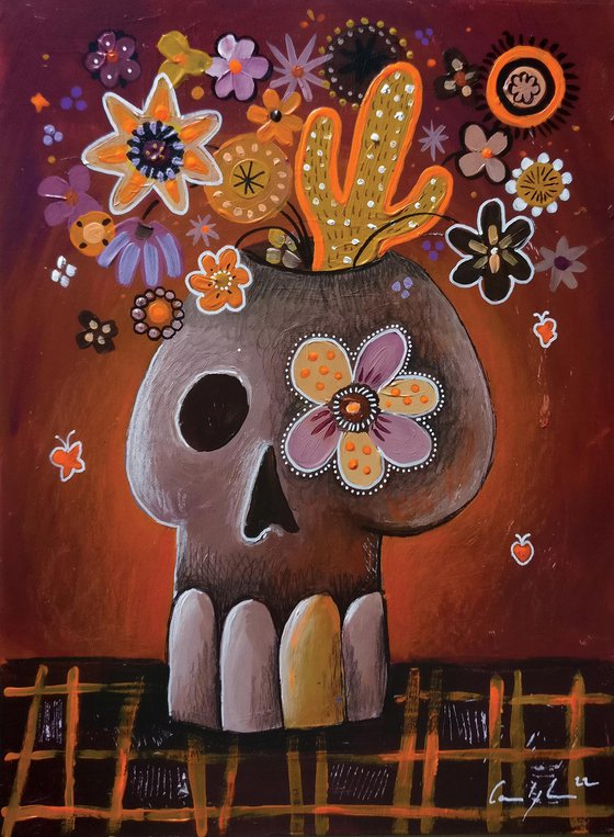 "Cactus and butterflies"