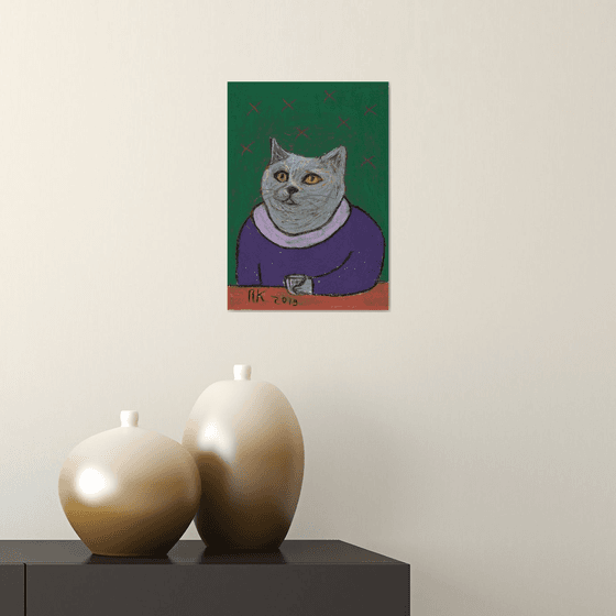 Drinking cat #11