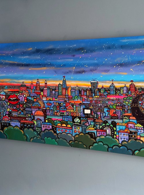Futuristic Metropolis London by Maria Luisa  Azzini