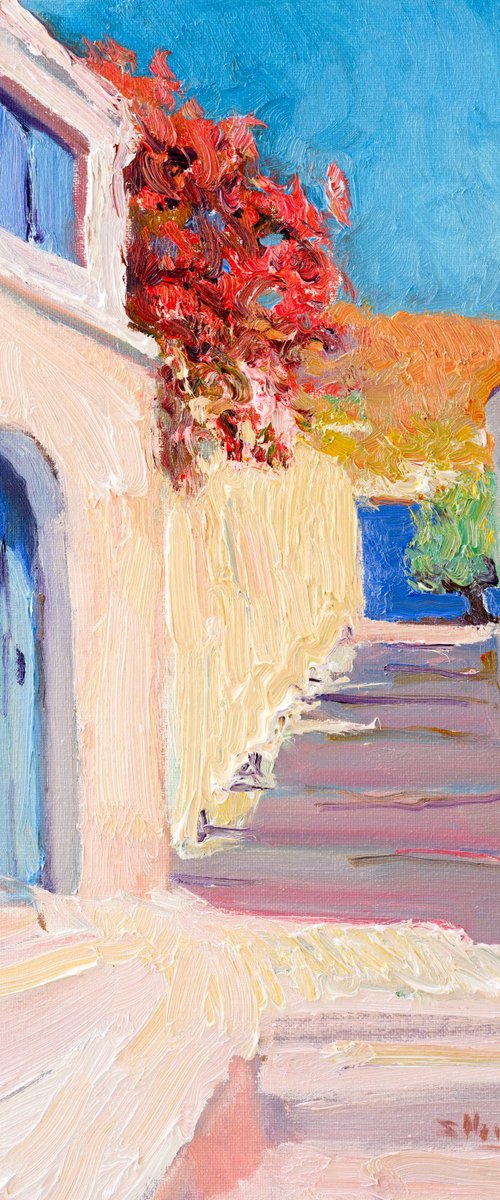 Village in Greek Islands by Suren Nersisyan