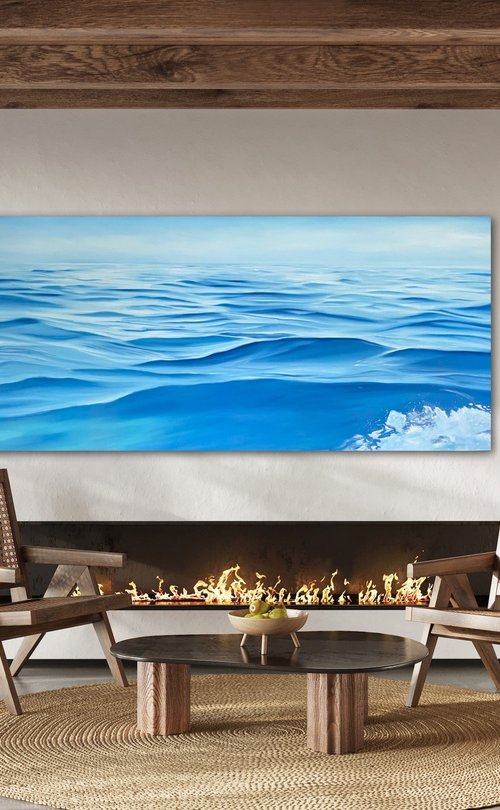 Perspective large coastal ocean seascape by Alanah Jarvis