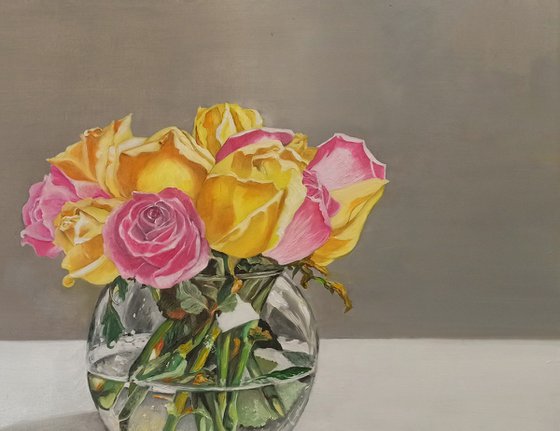 Still life with roses