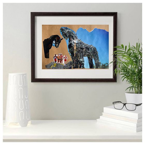 Horses People Collage