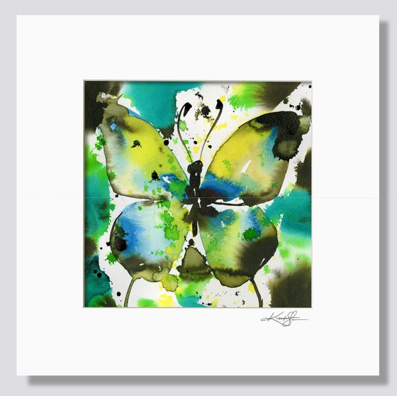 Butterfly Song 2021-4 - Abstract Butterfly Painting by Kathy Morton Stanion