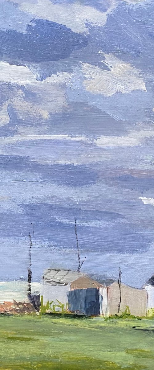 Autumn Fisherman’s Huts by Nikki Wheeler
