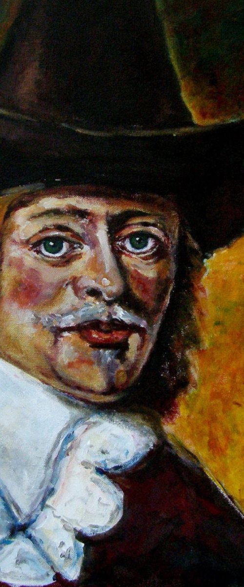 Portrait of a Man in a Hat by Katarzyna Sliwa