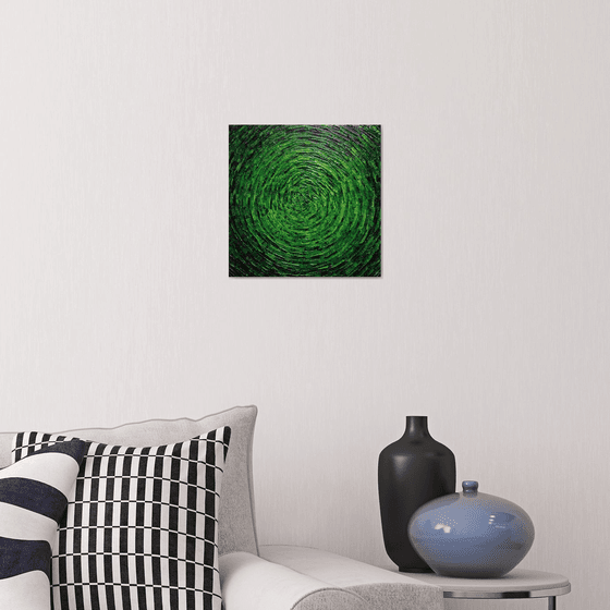 Bright green concentric shine