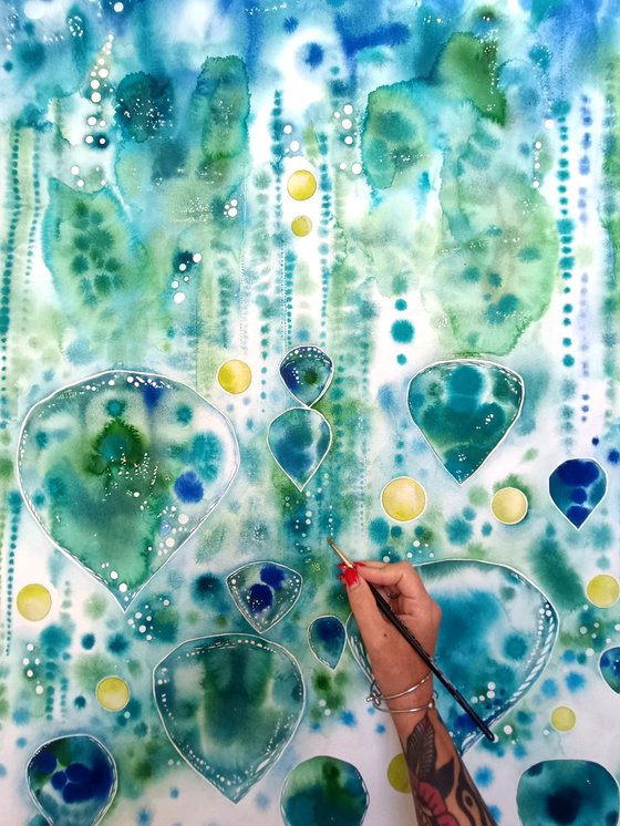 Turquoise motion 3