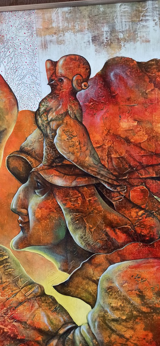 Apparition 70x80cm ,Acrylic/canvas