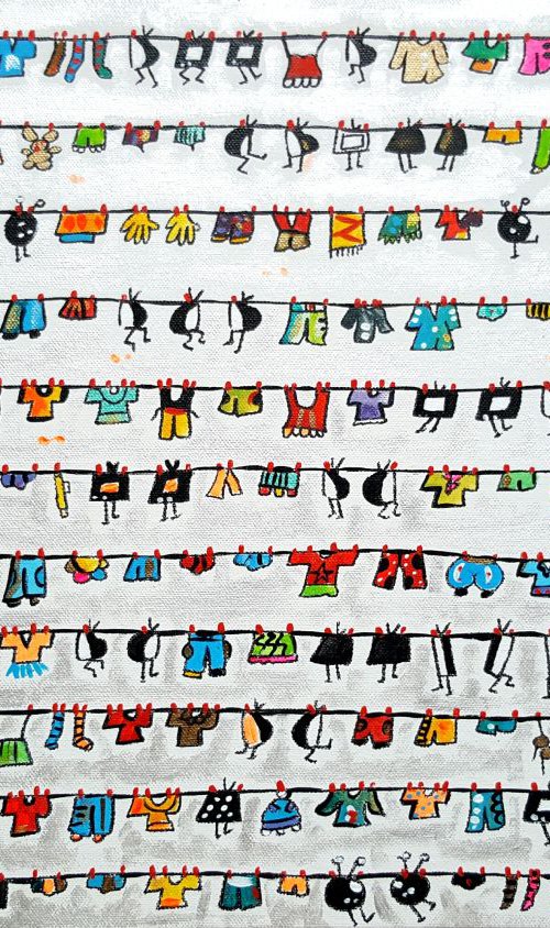 Shiny Pearl Laundry Televisions 2 by Maria Luisa  Azzini