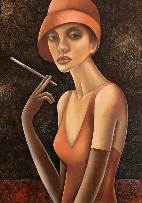 Lady With Cigarette