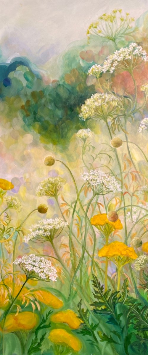 Replenish- Meadow painting by Anita Nowinska