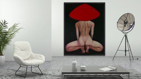 Valentina  (nude model in red hat)