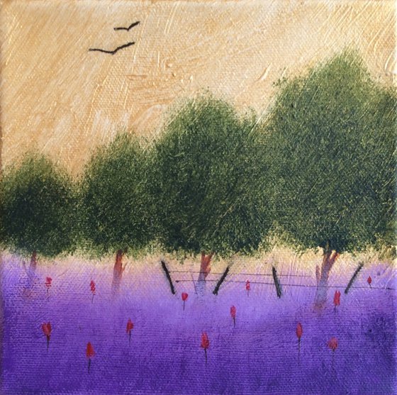 “Flying Across The Provence” Miniature Size 15x15x4cm