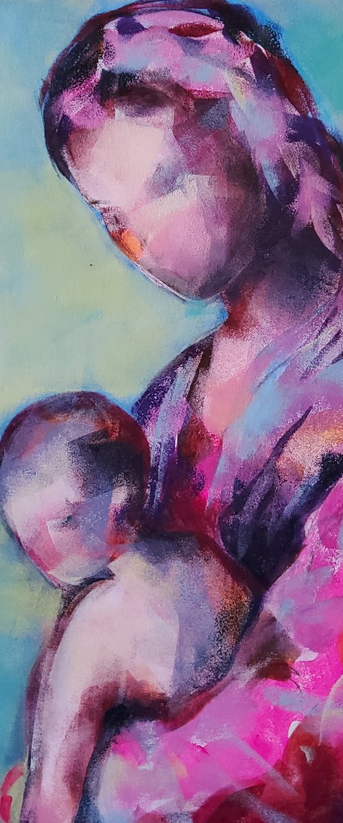 Madonna and child 10 by Marina Del Pozo