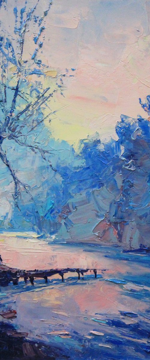 "Winter lake" by Alisa Onipchenko-Cherniakovska
