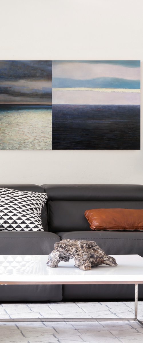 Two Oceans Diptych by Bo Kravchenko