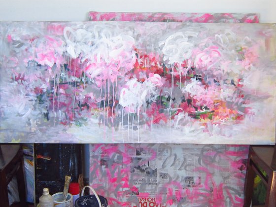 Cherry blossom diary (70x140cm)