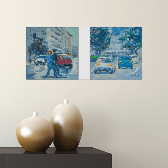 Diptych (urban landscape)