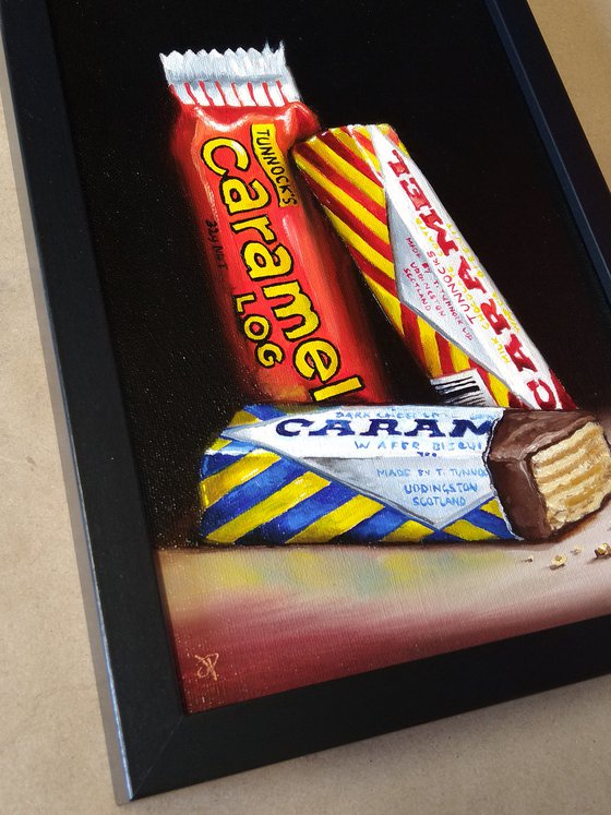 Tunnocks Caramel wafers still life