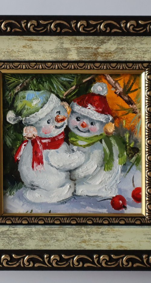 Snowman, Christmas by Natalia Shaykina