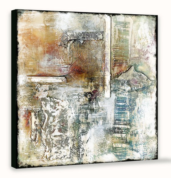 When Love Remains 2 -  Textural Abstract Painting by Kathy Morton Stanion