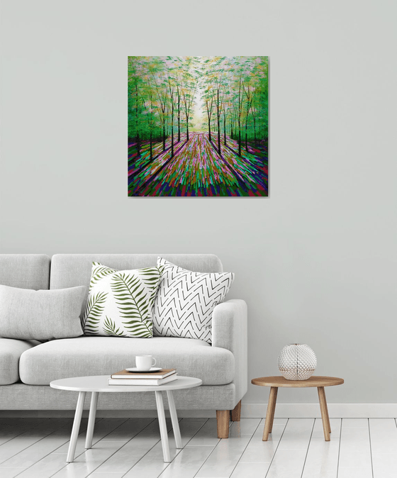 Gold and Magenta Wood