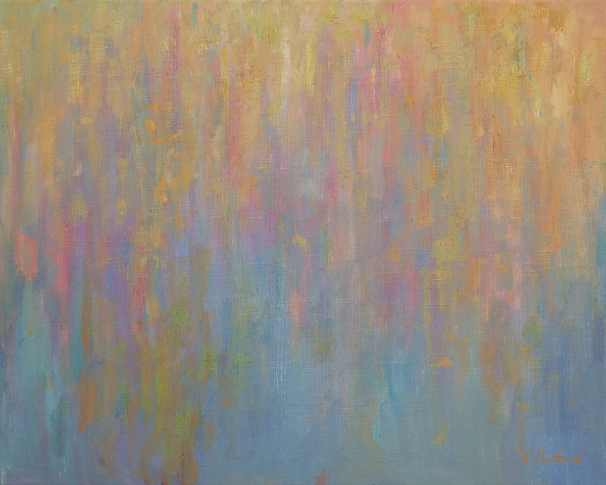 Through The Dawn - original abstract painting by Nikolay Dmitriev