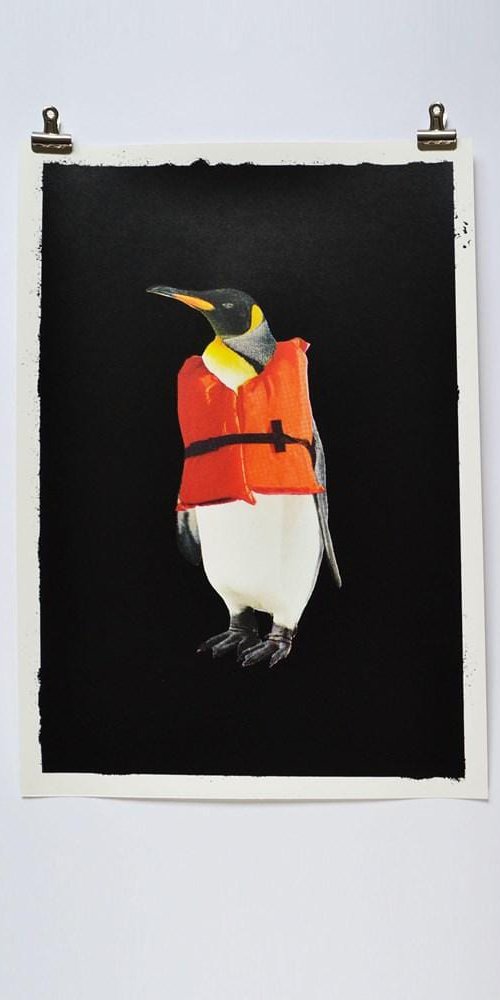 Future Penguin by Colour Black