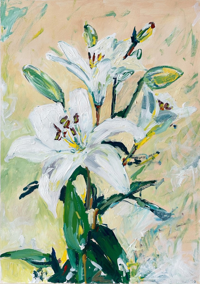 Lilies by Maiia Axton