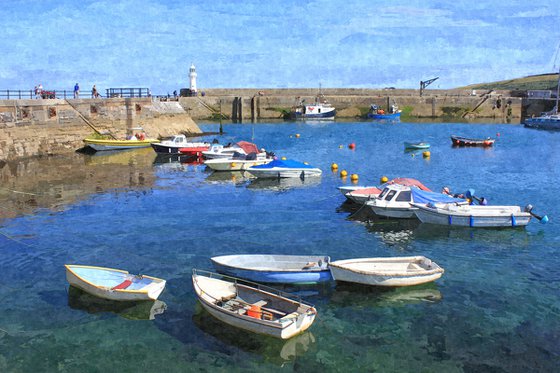 Boats In Blue