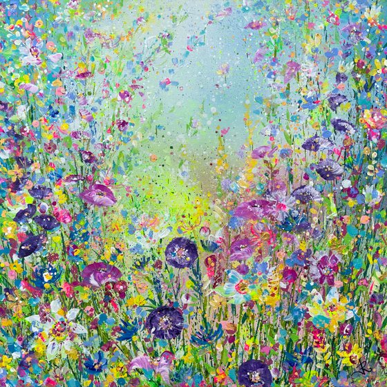 Psychedelic Floral Meadow