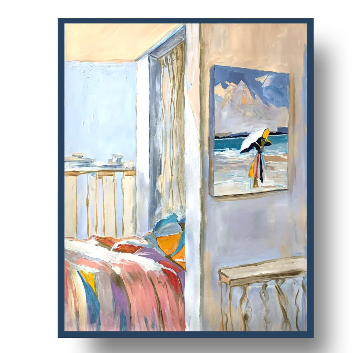 Morning Breeze. Coastal Interior. By Vita Schagen, 24 X 31, Artwork For Sale On Artfinder