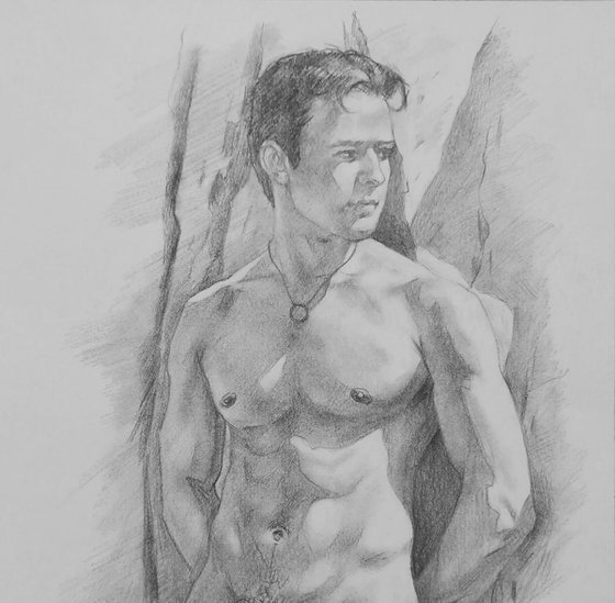 Drawing male nude  #18924