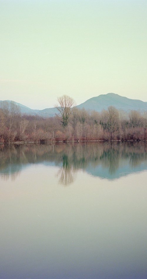 Apuan Mountains reflected, Filattiera by stefano azario