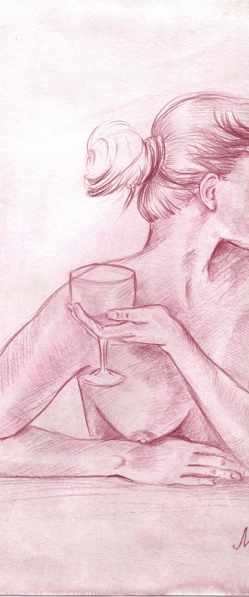 Wine and Temptation by Maryna Boiko