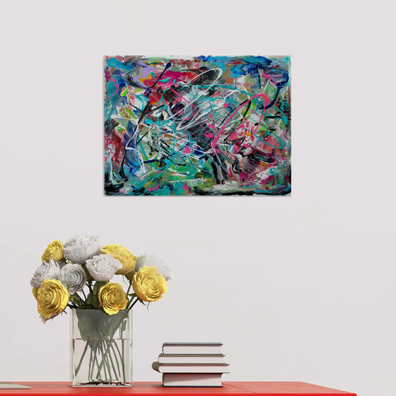 Storm 06822 - original acrylic abstract painting