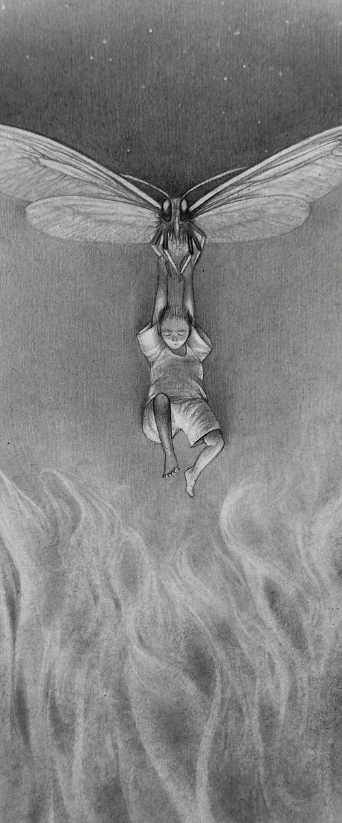 Above the abyss of fire by Anastasia Parfilo