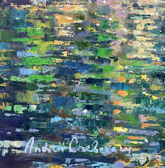 “Emerald reflection of spring”