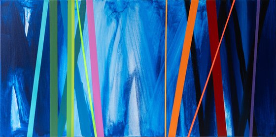 Abstract Spectrum in Blue 3 (AV Art)