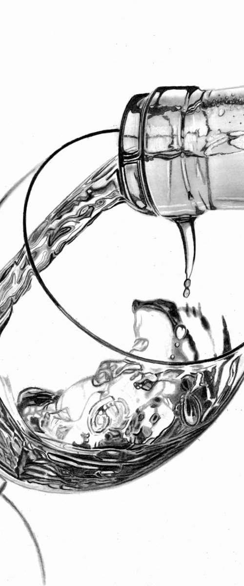 White Wine Pour by Paul Stowe
