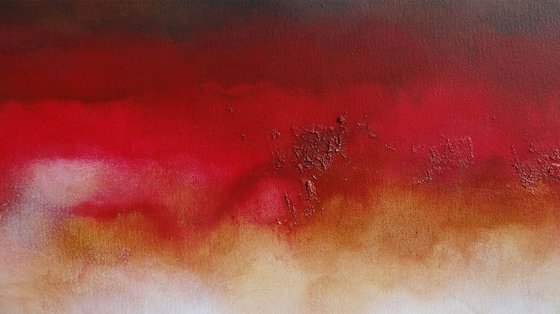 red abstract (140 x 70 cm)