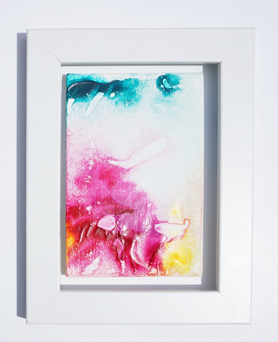 Abstract Acrylic Painting By Jelena B, 5 X 7, In May 14, Original Artwork