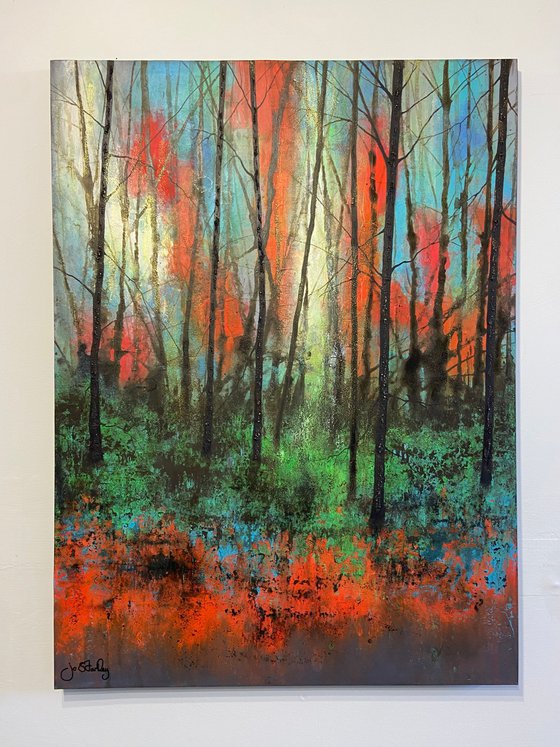 Painting No. 1 of 'Abstract Forest Collection', Series I