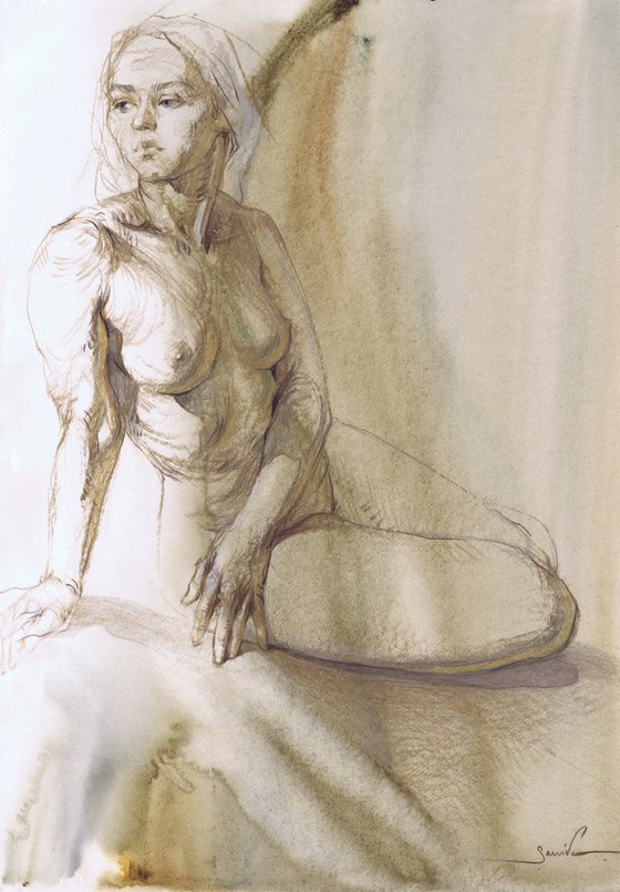 Erotic Art Beautiful nude 1864
