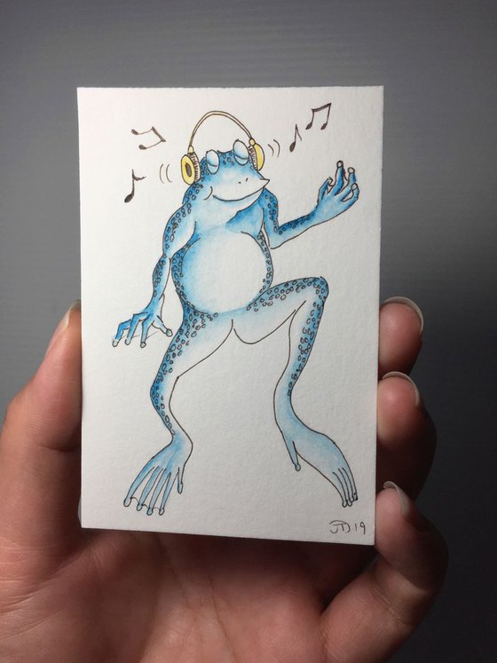 The frog loves music#3